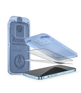 گلس قالب دار Blueo Receiver Dustproof HD Tempered Glass for iPhone 13 Pro Max