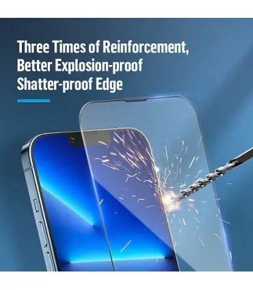 گلس قالب دار Blueo Receiver Dustproof HD Tempered Glass for iPhone 13 Pro/13