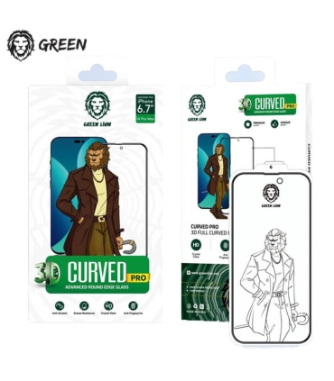 گلس iPhone 14 Pro Max گرین لاین Green Lion Curved round Edge Glass