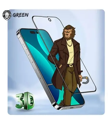 گلس iPhone 14 Pro گرین لاین Green Lion Curved round Edge Glass