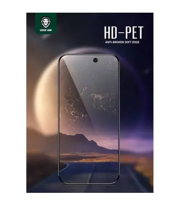 گلس لبه نرم iPhone 14 Pro Max گرین لاین Green Lion HD-PET Anti-Broken Soft edge Glass