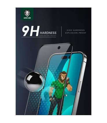 گلس لبه نرم iPhone 14 Pro گرین لاین Green Lion HD-PET Anti-Broken Soft edge Glass