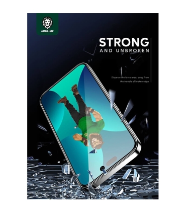 گلس لبه نرم iPhone 14 Pro گرین لاین Green Lion HD-PET Anti-Broken Soft edge Glass