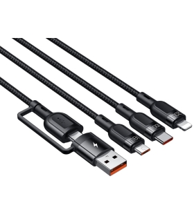 کابل 2 به 3 کاره میکرو Usb+لایتنینگ+تایپ سی مک دودو 100 وات مدل MCDODO CA-8800