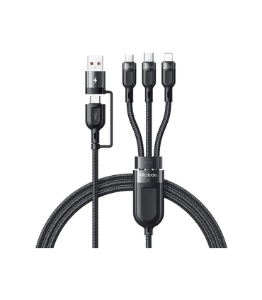 کابل 2 به 3 کاره میکرو Usb+لایتنینگ+تایپ سی مک دودو 100 وات مدل MCDODO CA-8800