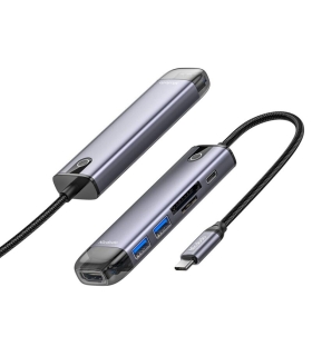 هاب شارژر تایپ سی 6 پورت مک دودو Mcdodo HU-7740 6 in 1 USB-C HUB
