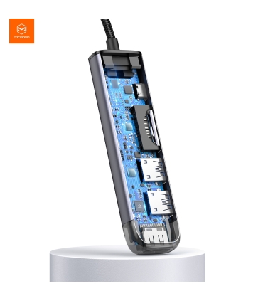 هاب شارژر تایپ سی 6 پورت مک دودو Mcdodo HU-7740 6 in 1 USB-C HUB