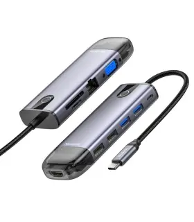 هاب چندکاره 10 پورت مک دودو مدل MCDODO HU-7420 پورت ورودی تایپ سی