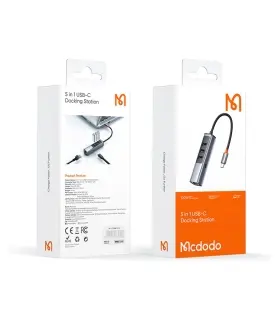 هاب چندکاره 5 پورت مک دودو مدل MCDODO HU-1110 پورت ورودی تایپ سی