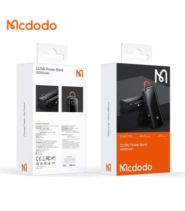 پاوربانک 22.5 وات مک دودو مدل Mcdodo MC-116 ظرفیت 10000 میلی آمپر