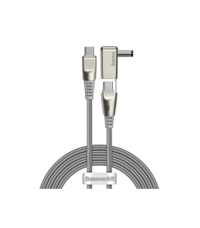 کابل دو سر تایپ سی به سوزنی لپ تاپ بیسوس Baseus Flash one for two Fast Charge Cable 100W 2m