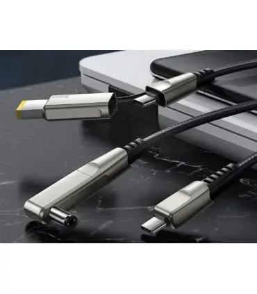 کابل دو سر تایپ سی به سوزنی لپ تاپ بیسوس Baseus Flash one for two Fast Charge Cable 100W 2m