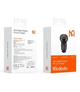 شارژر فندکی 45W دو خروجی مک دودو مدل CC-7030