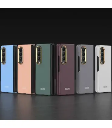 قاب سامسونگ زد فولد 4 لاکچری و لوکس Case Gkk Galaxy Z FOLD 4|قاب استند دار سامسونگ Z FOLD 4 برند GKK طراحی حرفه ای و ضد صربه برشکاری دقیق با حساسیت بالا مقاوم در برابر ضربات و سقوط بسیار سبک و خوش دست تولید شده در رنگ زیبا دارایه محافظ صفحه نمایش کوچک طراحی لوکس و لاکچری کیفیت ساخت بالا ساخت کمپانی مشهور GKK