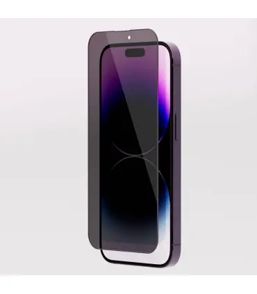 گلس صفحه پرای وی سی ایفون Glass Levelo Privacy Black-Edition Silicone Edge iPhone 14 Pro Max