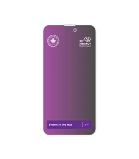 گلس صفحه پرای وی سی ایفون Levelo Privacy Black-Edition Twice Tempered Screen iPhone 14 Pro