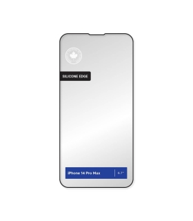 گلس صفحه سیلیکون ایفون Levelo Anti-Static Clear Silicone Edge Tempered Screen iPhone 14 Pro