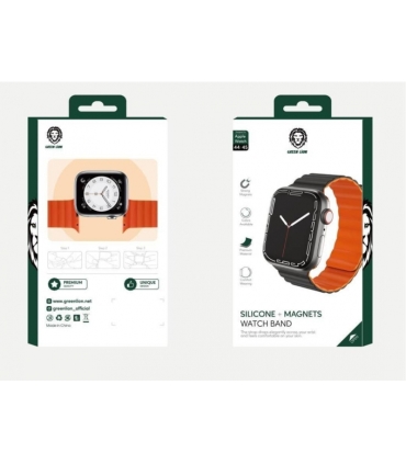 بند اپل واچ گرین لاین مدل Green lion Silicon Magnets Reversible 49mm