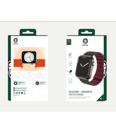 بند اپل واچ گرین لاین مدل Green lion Silicon Magnets Reversible 49mm