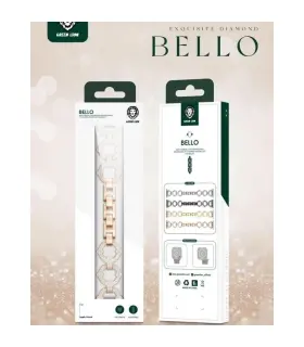 بند اپل واچ الماسی گرین مدل exquisite diamond bello green 49 MM