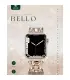 بند اپل واچ الماسی گرین مدل exquisite diamond bello green 49 MM