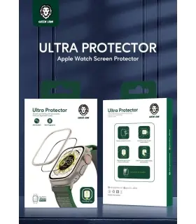 گلس کاور اپل واچ اولترا گرین لاین مدل Green lion Ultra Protector Apple Watch ultra