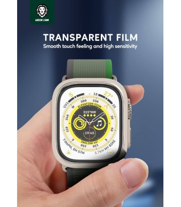 گلس کاور اپل واچ اولترا گرین لاین مدل Green lion Ultra Protector Apple Watch ultra