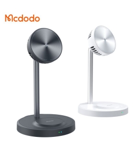 هولدر شارژر وایرلس و فن خنک کننده 15 واتی مک دودو مدل MCDODO CH-215 به همراه کابل شارژ