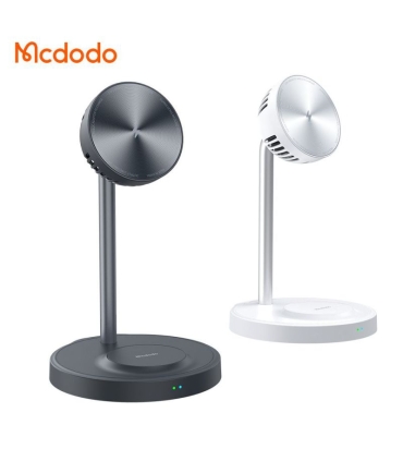 هولدر شارژر وایرلس و فن خنک کننده 15 واتی مک دودو مدل MCDODO CH-215 به همراه کابل شارژ