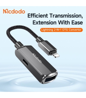 تبدیل لایتنینگ به USB-A + لایتنینگ مک دودو مدل MCDODO CA-2690