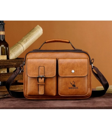 کیف چرمی رودوشی جیپ WEIXIER leather bag