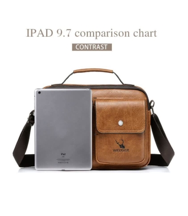 کیف چرمی رودوشی جیپ WEIXIER leather bag
