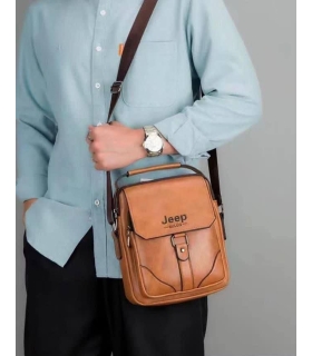 کیف چرمی رودوشی جیپ Jeep leather bag