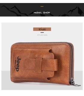 کیف چرمی دستی و جای موبایل جیپ Jeep leather bag A762