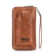 کیف چرمی دستی و جای موبایل جیپ Jeep leather bag A762