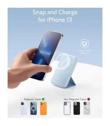 پاوربانک مگسیف انکر مدل Magnetic Battery A1611 ظرفیت ۵۰۰۰ میلی آمپر
