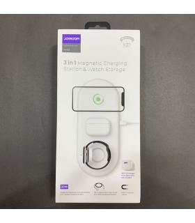 شارژر وایرلس 3 در 1 جویروم Joyroom 3 in 1 wireless watch charger- EU suit JR-A27