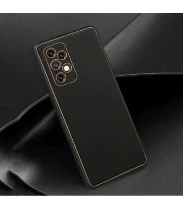 قاب لاکچری چرمی گلد leather case A73
