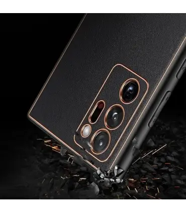 قاب لاکچری چرمی گلد leather case A73