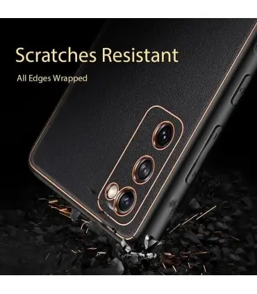 قاب لاکچری چرمی گلد leather case A32 4G