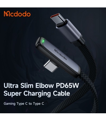کابل شارژ شریع تایپ سی به تایپ سی 65 وات مک دودو مدل MCDODO CA-3360 طول 1.2 متر