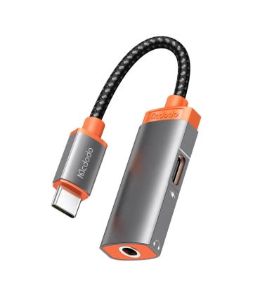 تبدیل تایپ سی به جک 3.5 میلیمتری AUX+پورت تایپ سی مک دودو مدل MCDODO CA-0500