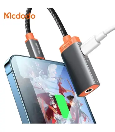 تبدیل لایتنینگ به جک 3.5 میلیمتری AUX و پورت لایتنینگ مک دودو مدل MCDODO CA-6710