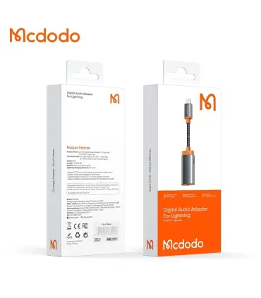 تبدیل لایتنینگ به جک 3.5 میلیمتری AUX و پورت لایتنینگ مک دودو مدل MCDODO CA-6710
