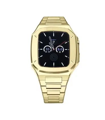 بند و کاور فلزی لاکچری اپل واچ 44/45 میلیمتری Case apple watch 45/44mm Luxury