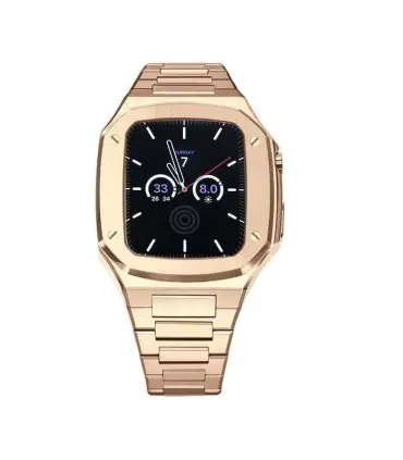 بند و کاور فلزی لاکچری اپل واچ 44/45 میلیمتری Case apple watch 45/44mm Luxury
