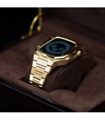 بند و کاور فلزی لاکچری اپل واچ 44/45 میلیمتری Case apple watch 45/44mm Luxury