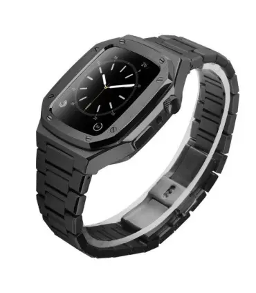بند و کاور فلزی لاکچری اپل واچ 44/45 میلیمتری Case apple watch 45/44mm Luxury