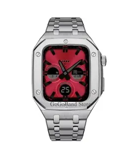 بند و کاور فلزی زنبوری لاکچری اپل واچ 44/45 میلیمتری Case apple watch 45/44mm Luxury