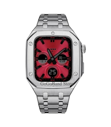 بند و کاور فلزی زنبوری لاکچری اپل واچ 44/45 میلیمتری Case apple watch 45/44mm Luxury